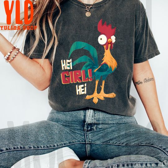 Disney Moana Hei Hei Chicken Hei Girl Hei T-Shirt