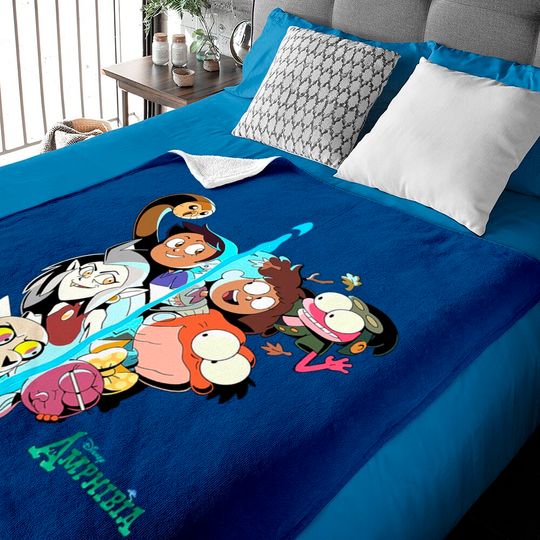 The Owl House and Amphibia Disney Baby Blankets, The Owl House All Characters Baby Blankets