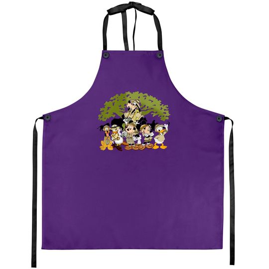 Animal Kingdom Mickey And Friends Aprons, Disney Safari Aprons, Disney Park Aprons