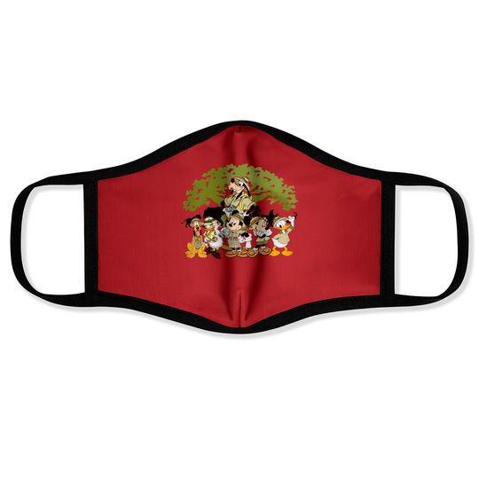 Animal Kingdom Mickey And Friends Face Masks, Disney Safari Face Masks, Disney Park Face Masks