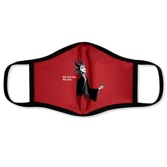 Disney Villains Maleficent It's Not Me It's You Face Masks