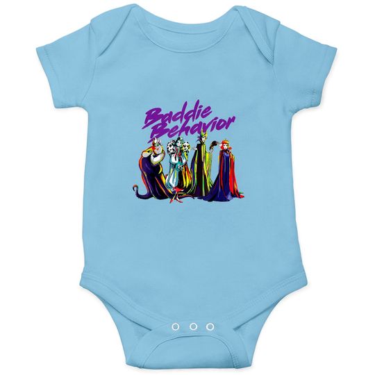 Disney Villains Baddie Behavior Onesies