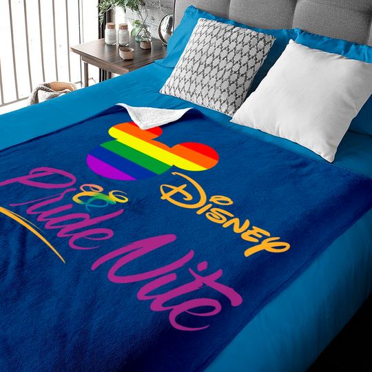 Mickey Mouse Lgbt Flag Rainbow Baby Blankets, Disneyland After Dark Pride Nite, Mickey Pride Rainbow Baby Blankets
