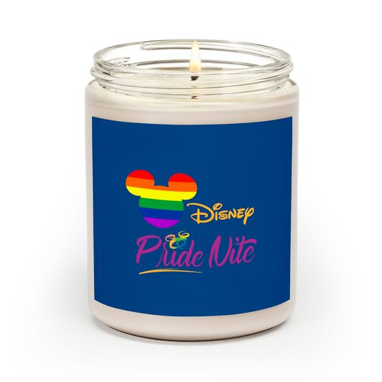 Mickey Mouse Lgbt Flag Rainbow Scented Candles, Disneyland After Dark Pride Nite, Mickey Pride Rainbow Scented Candles