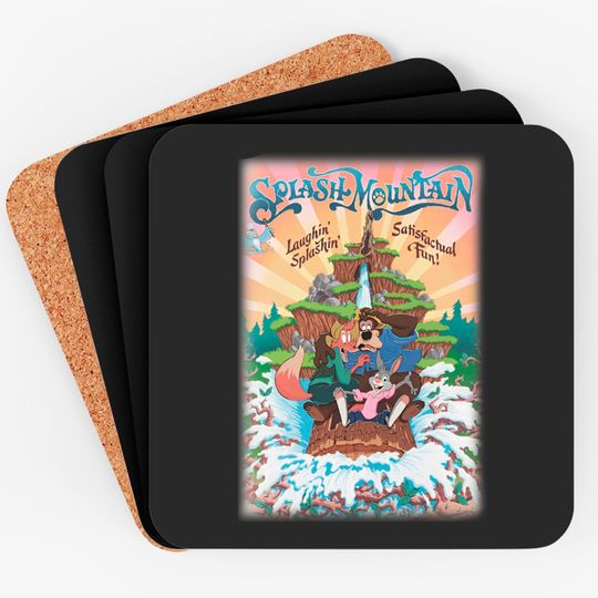 Vintage Splash Mountain Coasters, Disney Family Coasters, Brer Rabbit, Brer Bear, Brer Fox, Disney Ride Coasters, WDW 2023