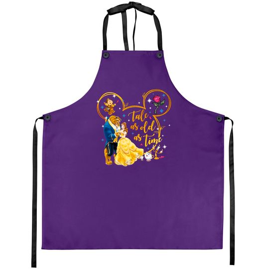 Disney Beauty And The Beast Aprons, Belle Princess And The Beast Aprons