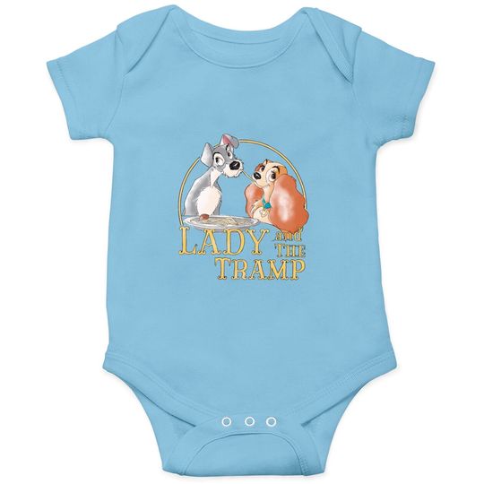Retro Disney The Lady And The Tramp Eating Spaghetti Onesies