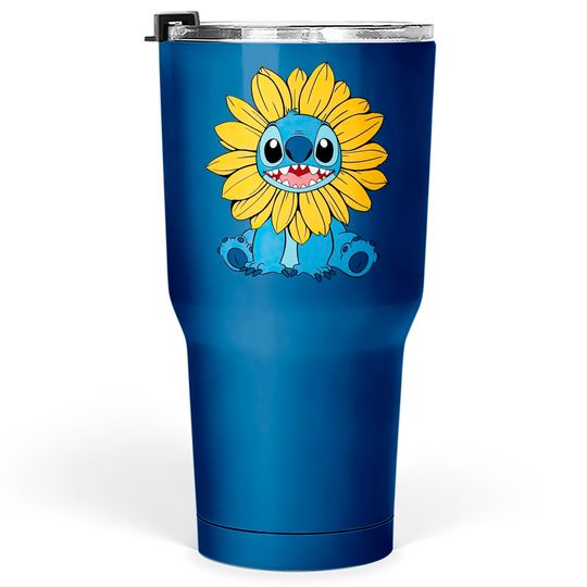 Disney Stitch Sunflower Tumblers 30 oz, Disney Stitch Tumblers 30 oz, Family Vacation Tumblers 30 oz, Sunflower, Disney Trip Tumblers 30 oz