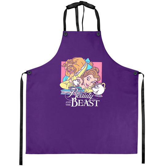 Disney Beauty And The Beast Vintage Aprons, Disney Princess Aprons