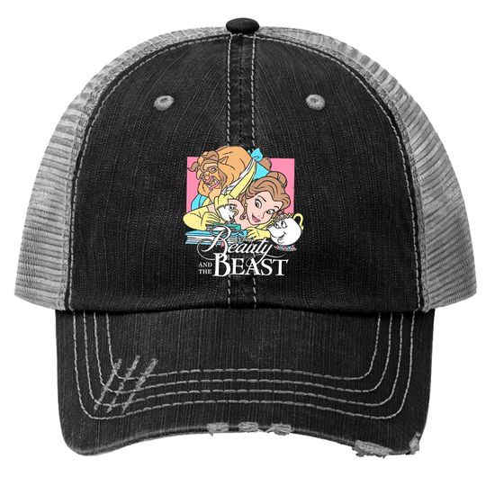 Disney Beauty And The Beast Vintage Trucker Hats, Disney Princess Trucker Hats