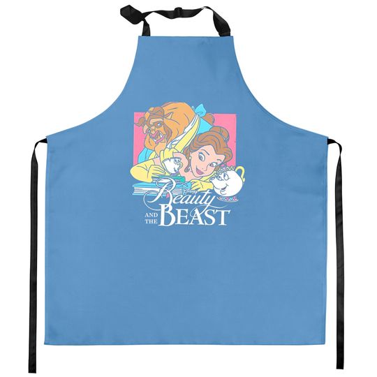 Disney Beauty And The Beast Vintage Kitchen Aprons, Disney Princess Kitchen Aprons