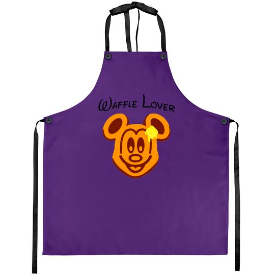 Waffle Mouse Aprons, Mickey Waffle Lover Aprons, Disney Epcot Aprons