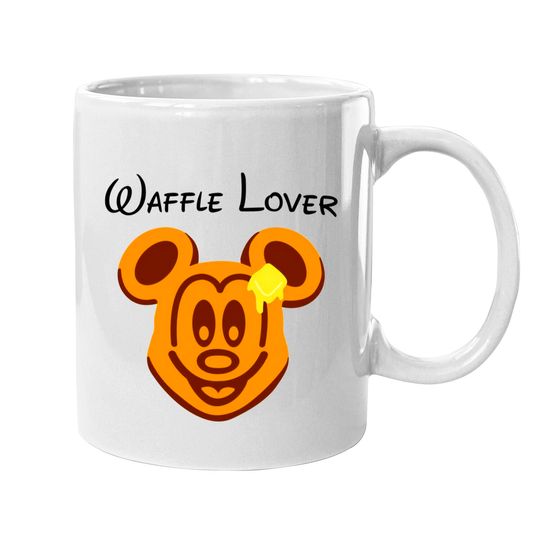 Waffle Mouse Mugs, Mickey Waffle Lover Mugs, Disney Epcot Mugs
