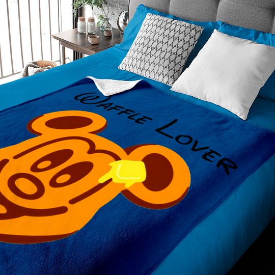 Waffle Mouse Baby Blankets, Mickey Waffle Lover Baby Blankets, Disney Epcot Baby Blankets