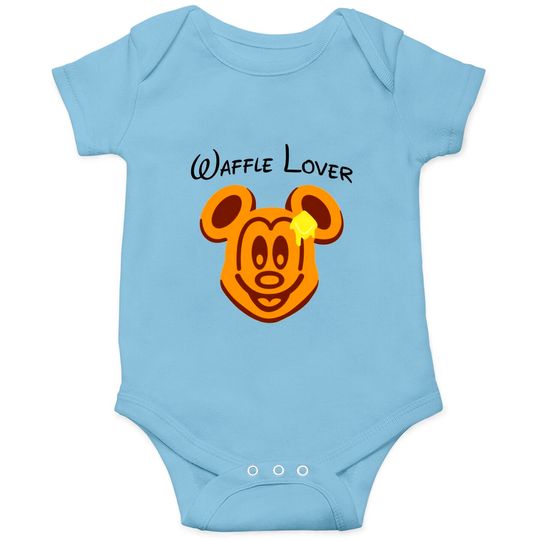 Waffle Mouse Onesies, Mickey Waffle Lover Onesies, Disney Epcot Onesies