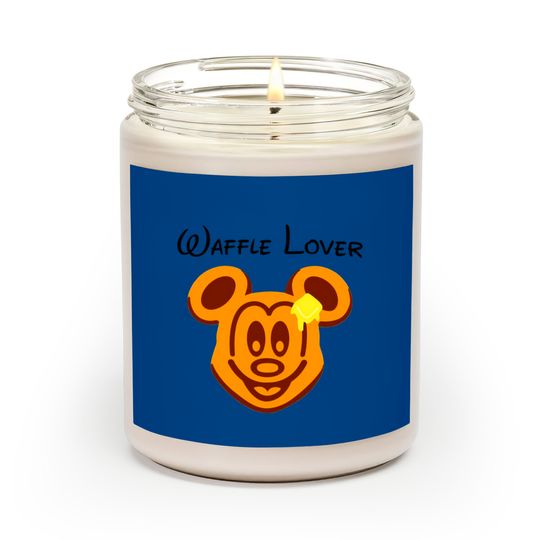 Waffle Mouse Scented Candles, Mickey Waffle Lover Scented Candles, Disney Epcot Scented Candles