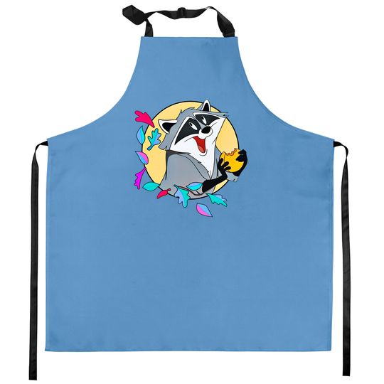 Disney Pocahontas Cute Meeko With Biscuits Retro Kitchen Aprons