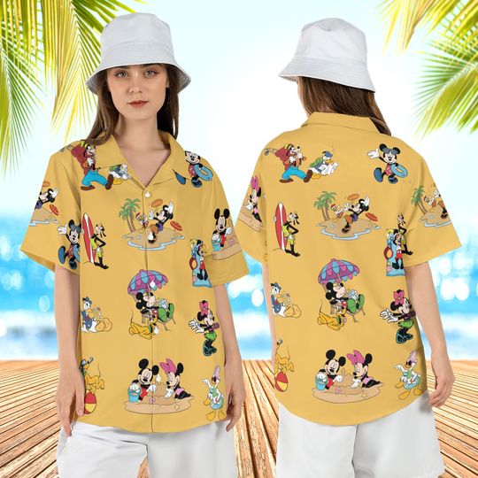 Disney Hawaiian Shirt, Mickey and Friends Shirt, Disney Summer Shirt, Family Vacation Shirts