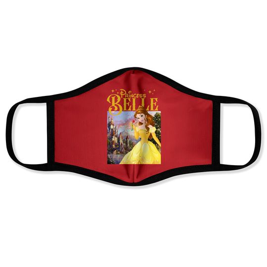 Disney Belle Face Masks, Disney Princess Face Masks, Beauty Beast Face Masks, Magic Kingdom Face Masks