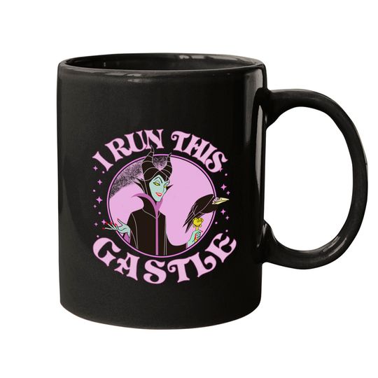 Disney Sleeping Beauty Villains Maleficent Runs This Castle Retro Mugs, WDW Trip Unisex Mugs