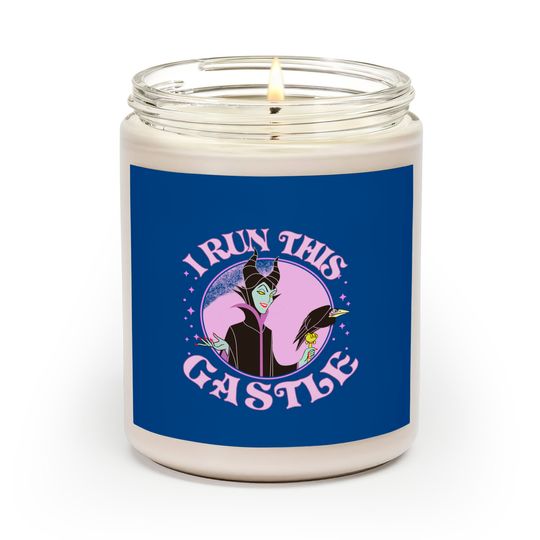 Disney Sleeping Beauty Villains Maleficent Runs This Castle Retro Scented Candles, WDW Trip Unisex Scented Candles