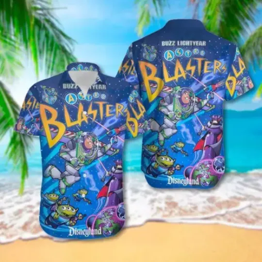 Buzz Lightyear Astro Blaster Toy Spacemen Toy Story Movie 3D HAWAII SHIRT
