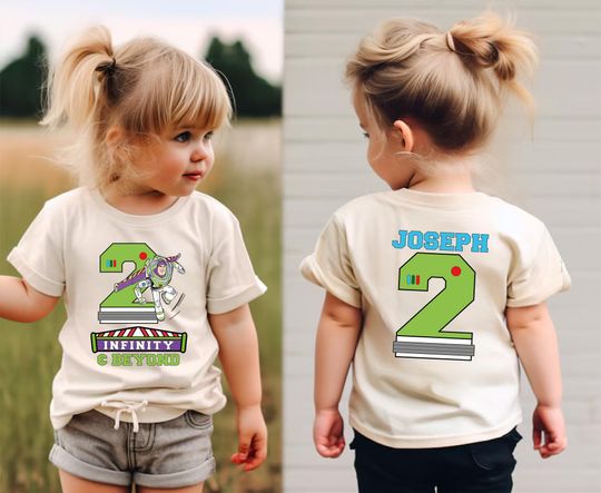 Buzz Lightyear Birthday Shirt, To Infinity And Beyond Tee, Toy Story Shirt, Custom 2nd Birthday Shirt, Toy Story Birthday Shirt,Second Shirt