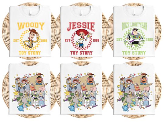 Disney Toy Story Trip Shirt, T-Rex and Jessie Shirt, Sheriff Woody T-Shirt, Slinky Dog, Buzz Lightyear Shirt, Family Matching Tee