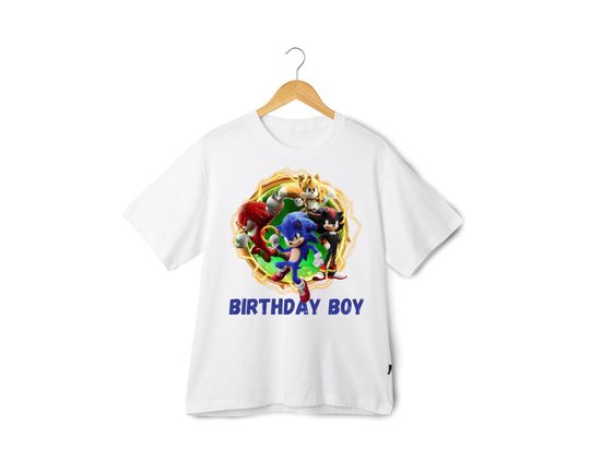 sonic birthday shirt/sonic birthday shirt boy/sonic birthday shirt shadow/Sonic the Hedgehog Birthday Shirt/Sonic Party Shirt/Birthday Shirt