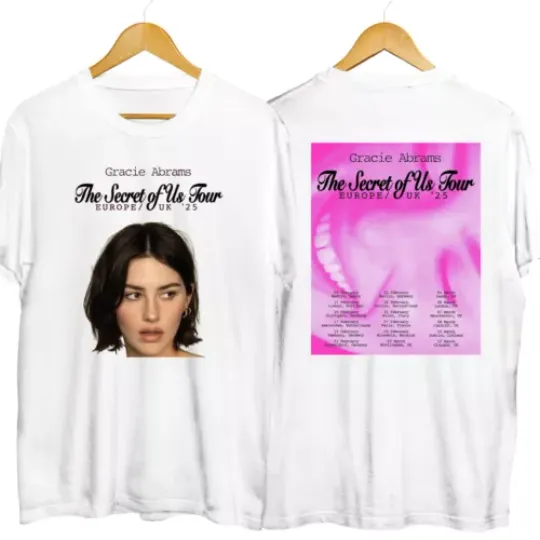 Gracie Abrams The Secret of Us 2025 Europe Tour Shirt, Gracie Tour Shirt for Fan