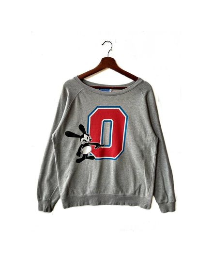 Disney Oswald The Lucky Rabbit Sweatshirt ni,Size M,Pull Over,Crew Neck,Long Sleeve,Big Print.