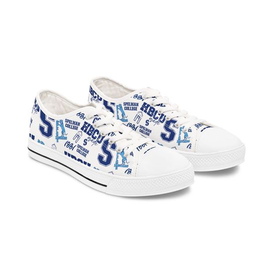 Spelman College Women's Low Top Sneakers, HBCU Shoes, College Sneakers, Campus Apparel, Historically Black Colleges and Universities,