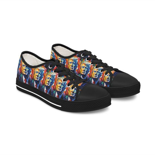 Trump Black Women's Low Top Sneakers