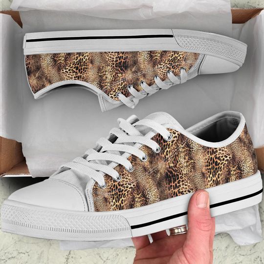 Animal Print Low Top Shoes, Mother's Day Gifts for Her Casual Womens Shoes, Footwear Casual Cute Shoes