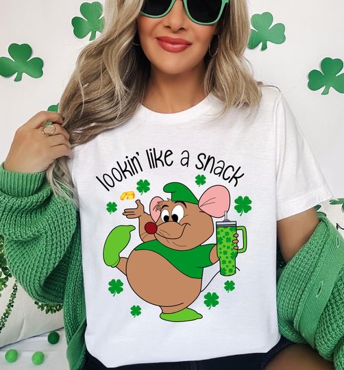 Gus Gus St Patricks Day Shirt, Disney Gus Gus Shirt, Gus Gus Lucky Tee, Disney St Patricks Shirt, Mouse Irish Shirt, Disney Lucky Sweatshirt