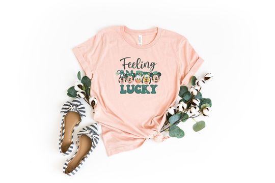 Mickey and Friends Feeling Lucky Shirt, Disney St. Patricks Day Shirt, Disney Irish Shirt, Happy Patrick's Day Shirt, Lucky Shamrock Shirt