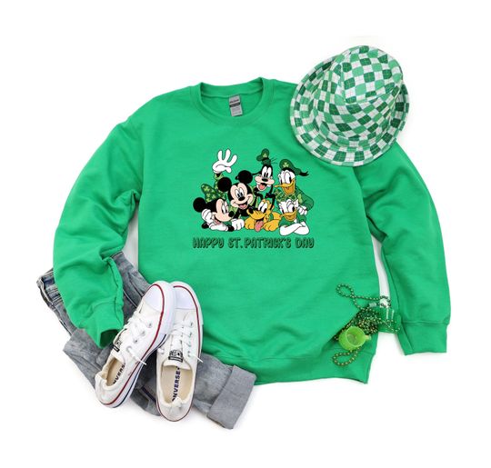 Happy Patrick's Day Shirt, Disney Mickey Friends St Patricks Day Shirt, Disney St Patrick's Day Shirt, Disney Irish Shirt, Shamrock Shirt