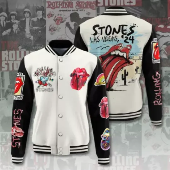 The Rolling Stones Varsity Jacket – Baseball Jacket