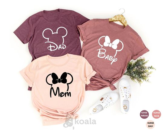 Family Mouse Shirt, Mom Dad Baby Shirt, , Disney Mom Shirt, Disneyland Tee