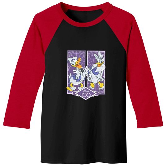 Comfort Colors Donald and Daisy Disney 100 Baseball Tees