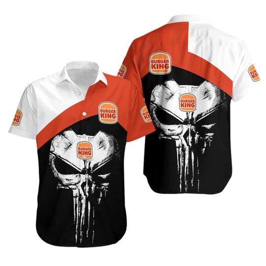 Discover Burger King Button Shirt, Burger Fast Food Shirt, Burger Lover Shirt, Short Sleeve Shirt, Bachelor Party Shirt, Aloha Shirt, Button Up Shirt