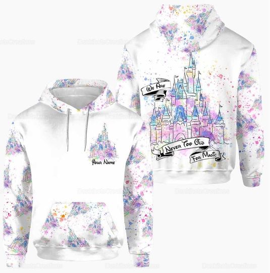 Castle Minnie Hoodie, Disney Castle Hoodie, Minnie Mouse Gifts, Castle Hoodie