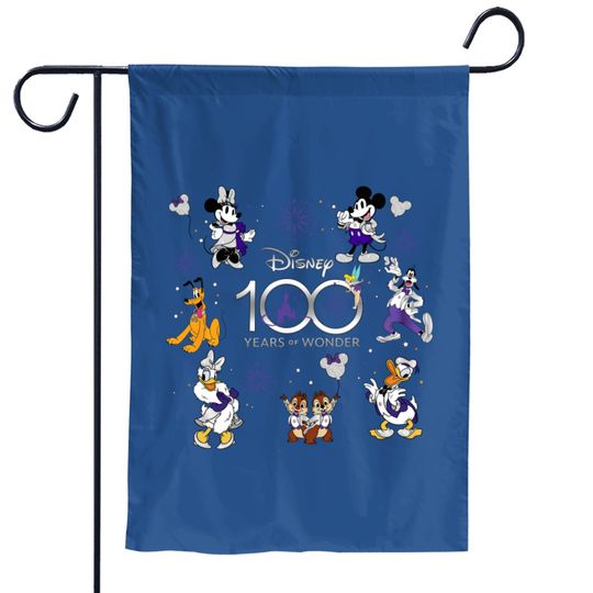 Disney 100 Years of Wonder Garden Flags, Disney 100th Anniversary Garden Flags