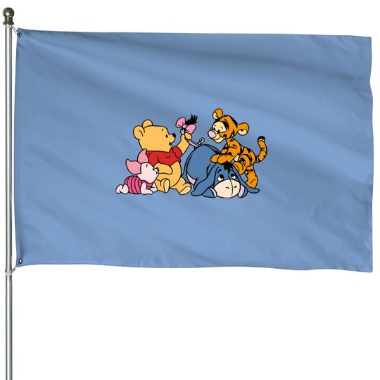 Winnie The Pooh House Flags, Disney Winnie The Pooh House Flags, The Pooh House Flags, Disney Trip House Flags