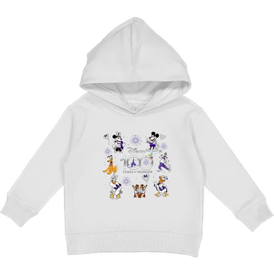 Disney 100 Years of Wonder Kids Pullover Hoodies, Disney 100th Anniversary Kids Pullover Hoodies
