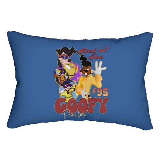 Disney Retro 90s A Goofy Movie Powerline Stand Out Tour 94 Comfort Lumbar Pillows