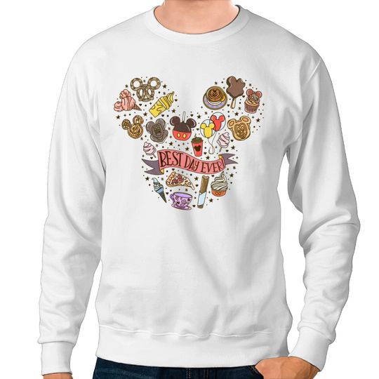 B.est Day Ever Sweatshirts, Disney Trip Sweatshirts, Cute Disney For The Snacks Sweatshirts