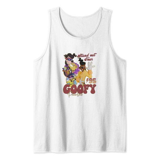 Disney Retro 90s A Goofy Movie Powerline Stand Out Tour 94 Comfort Tank Tops