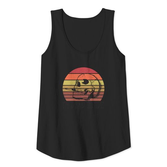 Skeleton Cigarette Halloween I'm Dead Inside Gift Tank Top