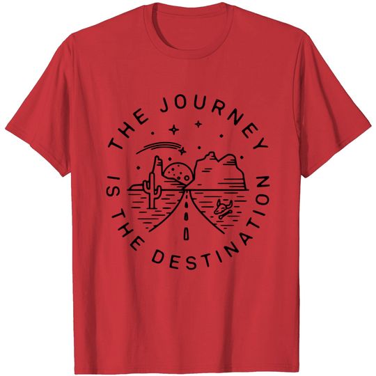 Discover The Journey Is The Destination Railroader Minimal T Shirt